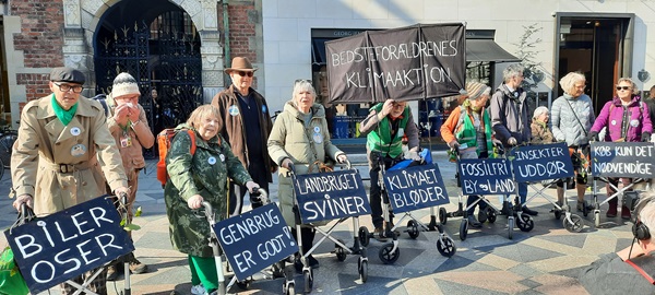 Danish walker parade for climate action