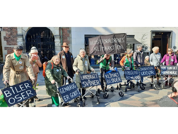 Danish walker parade for climate action